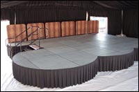rounded stage decks
