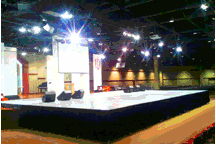 corporate ground-breaking event stage